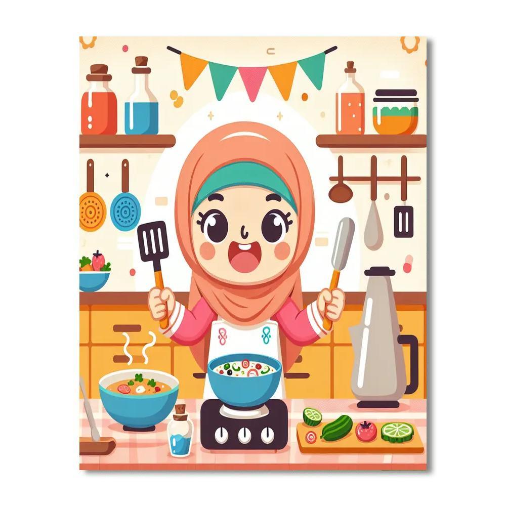 Little Chef Cooking Adventure Painting By Numbers Kit