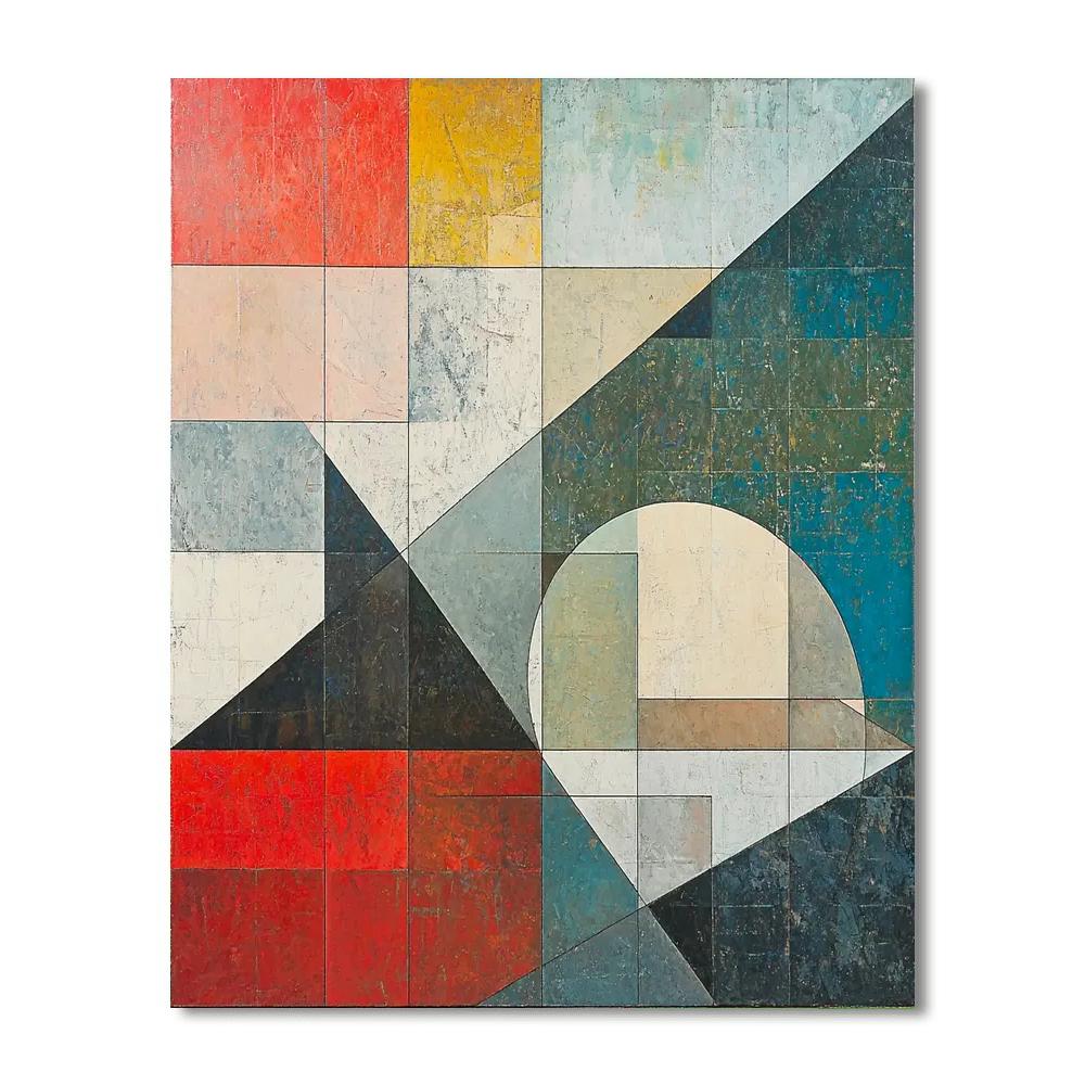 Kazimir Malevich Inspired Spatial Elegance  Paint By Color