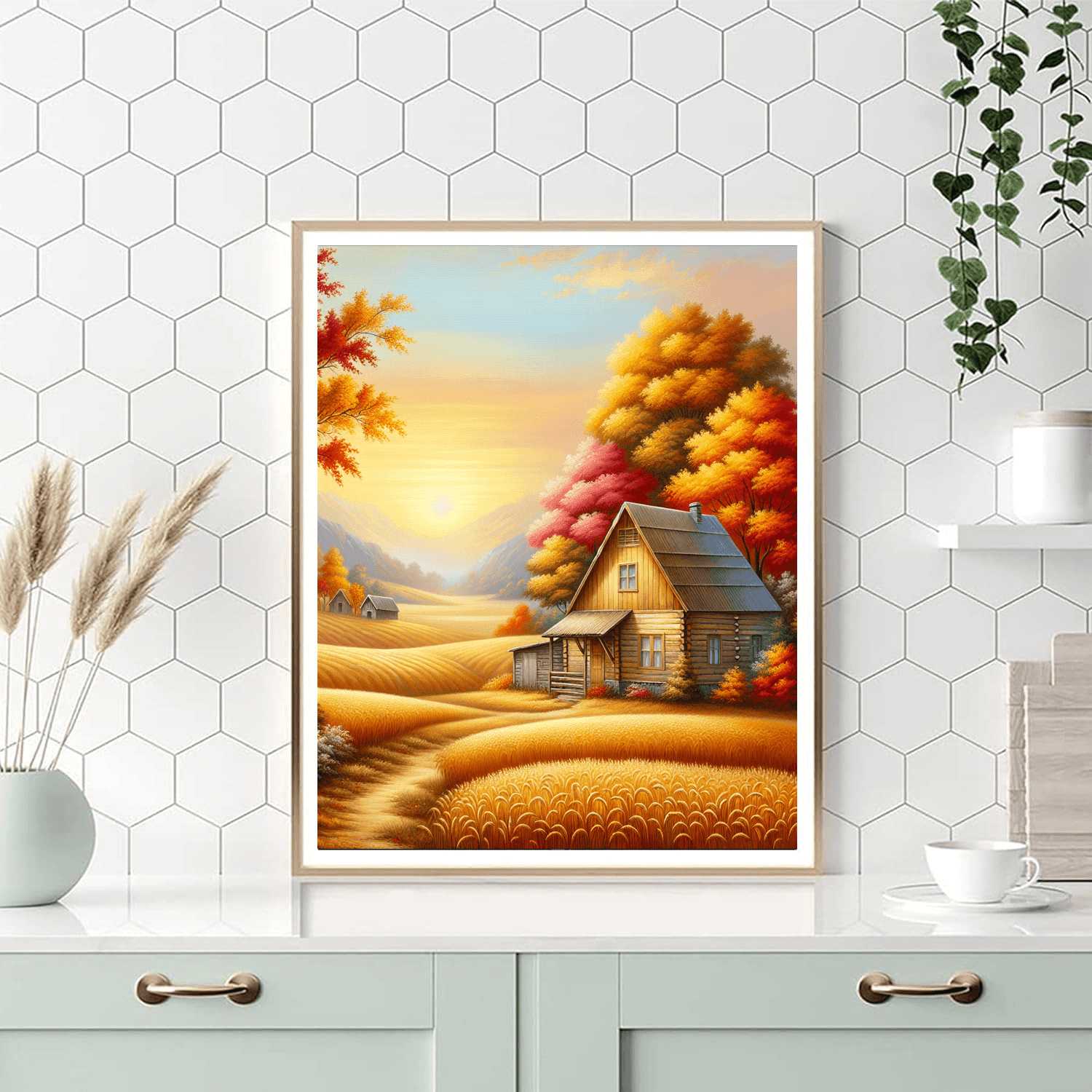 Charming Farmhouse Autumn Paint By Number