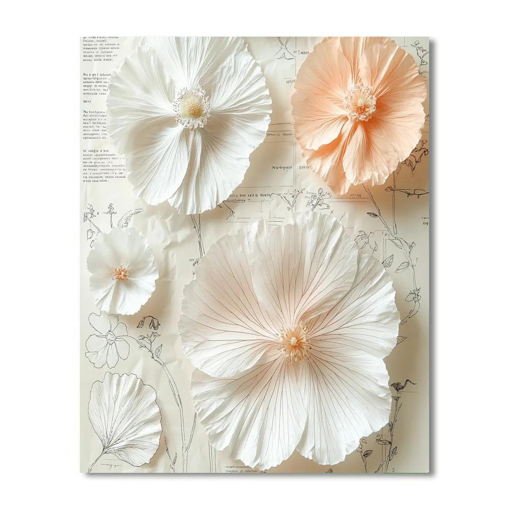 Leonardo Da Vinci Inspired The Petal Diagram  Numbered Painting Kits