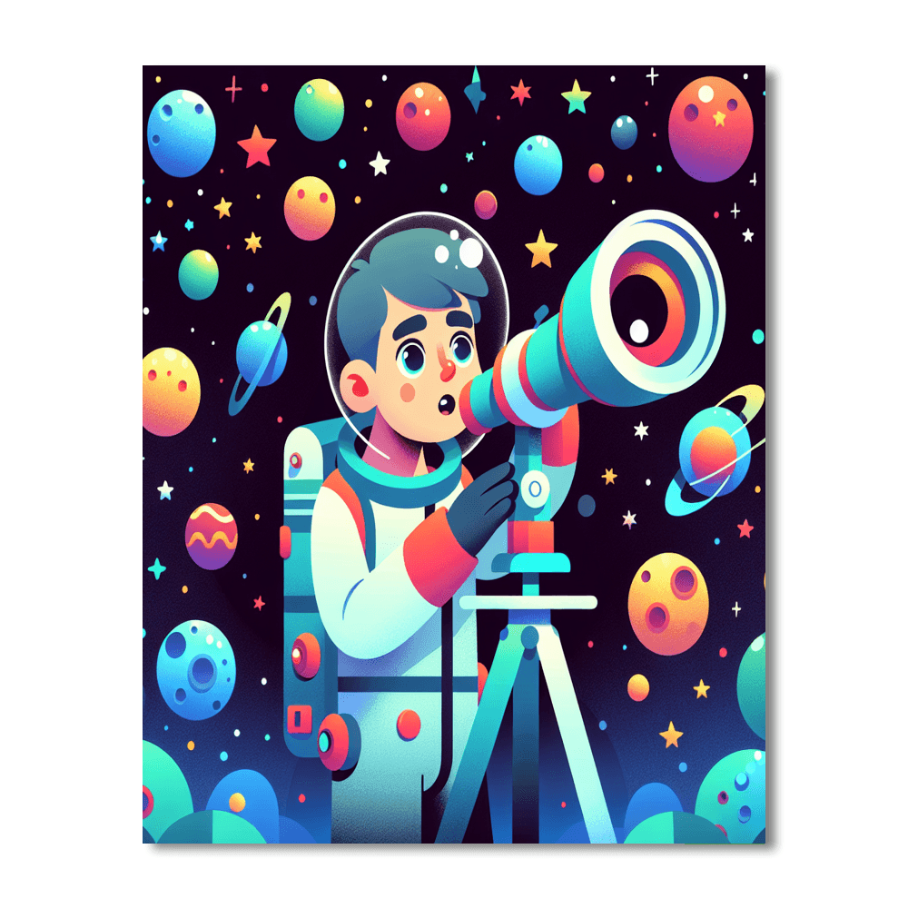 Cosmic Starry Sky Adventure DIY Paint By Numbers