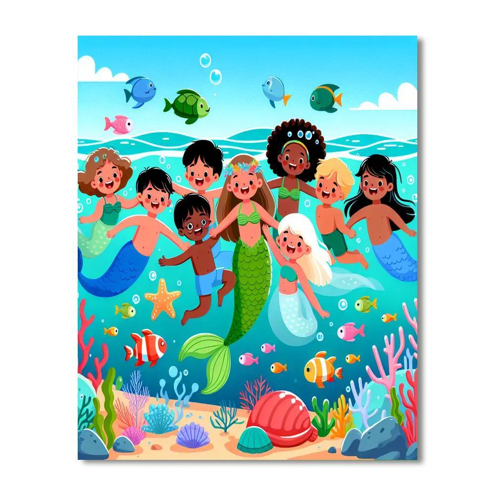 Undersea Fantasy Realm Paint By Color