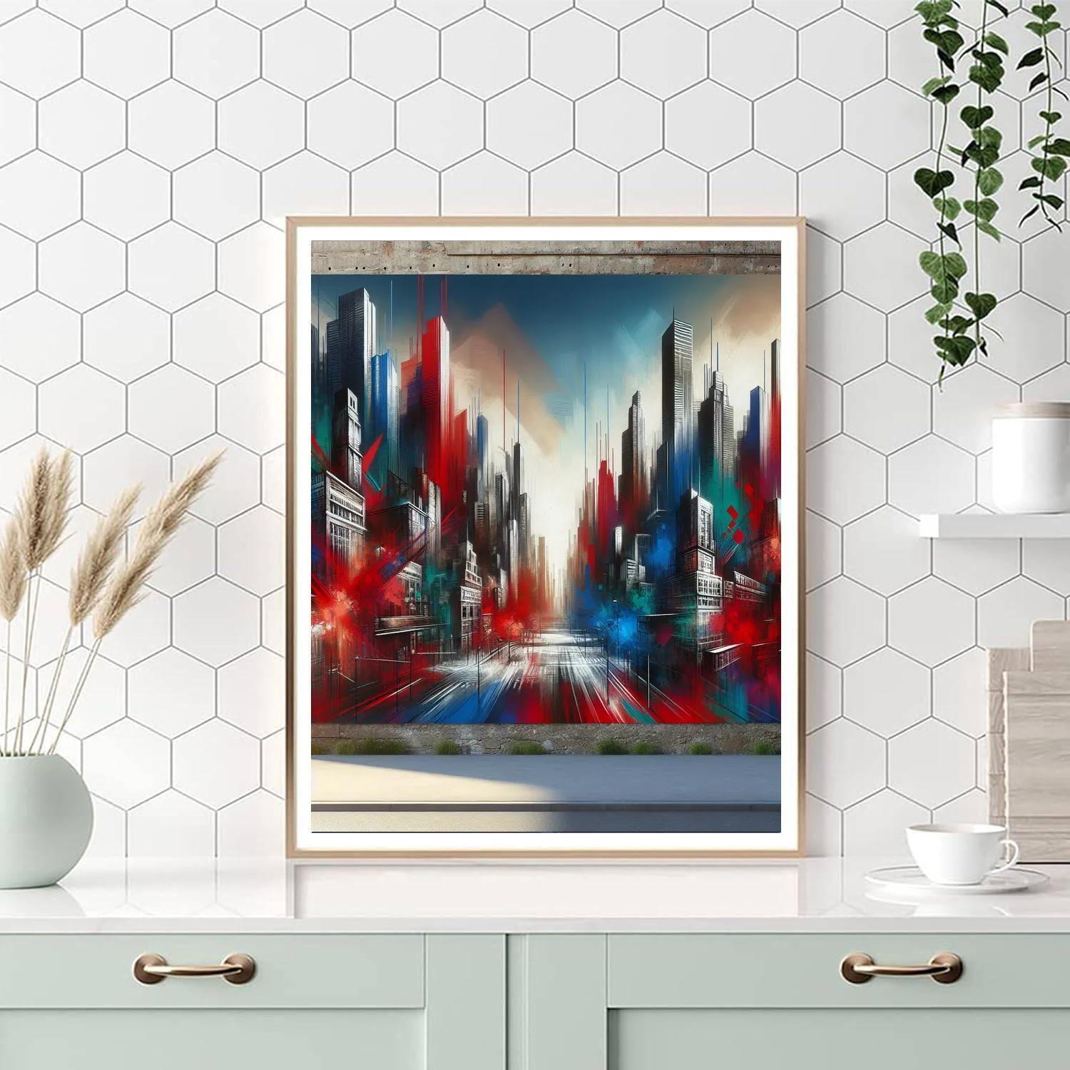 Urban Graffiti Energy Number Painting