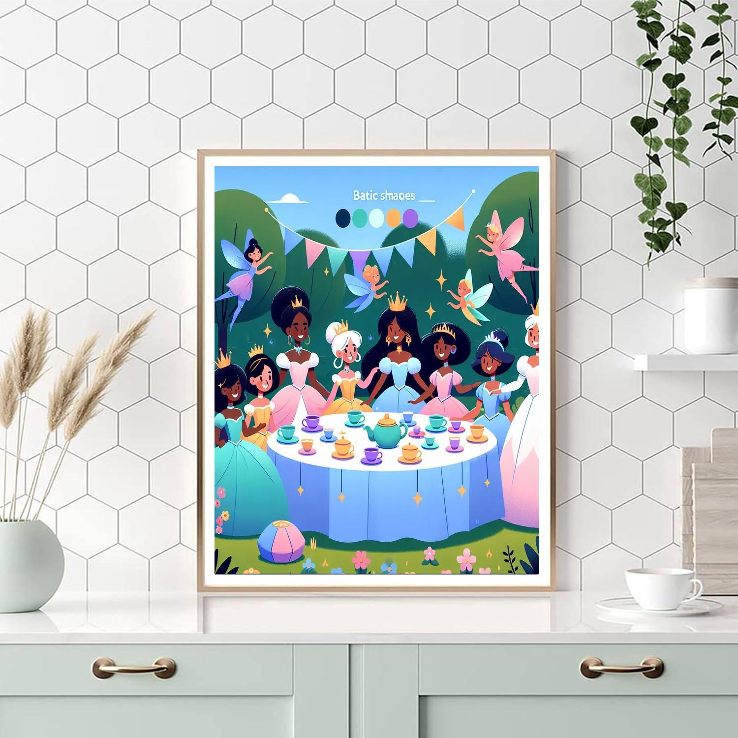 Enchanted Fairy Tale Tea Party Paint By Number