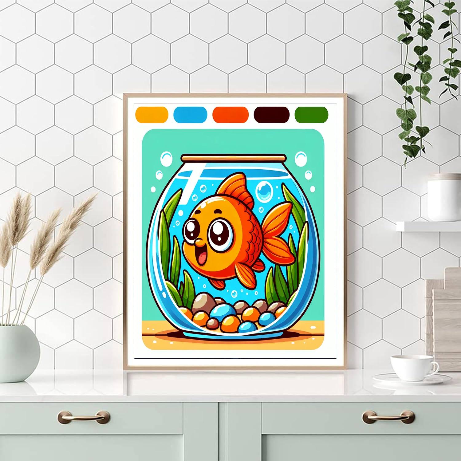 Giggle Goldfish DIY Paint By Numbers