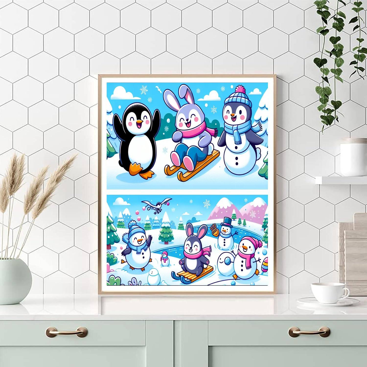 Magical Winter Adventures Number Painting