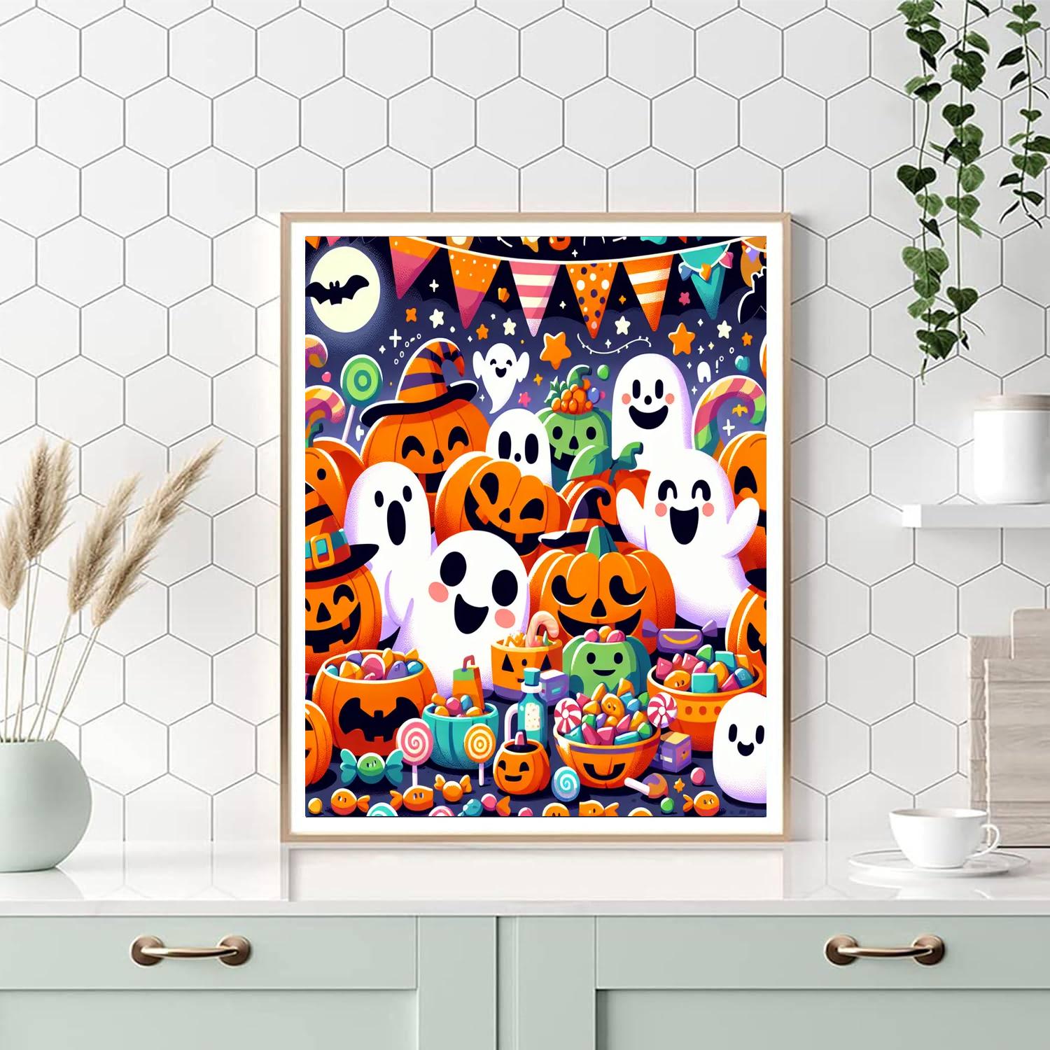 Jolly Halloween Party Numbered Painting Kits