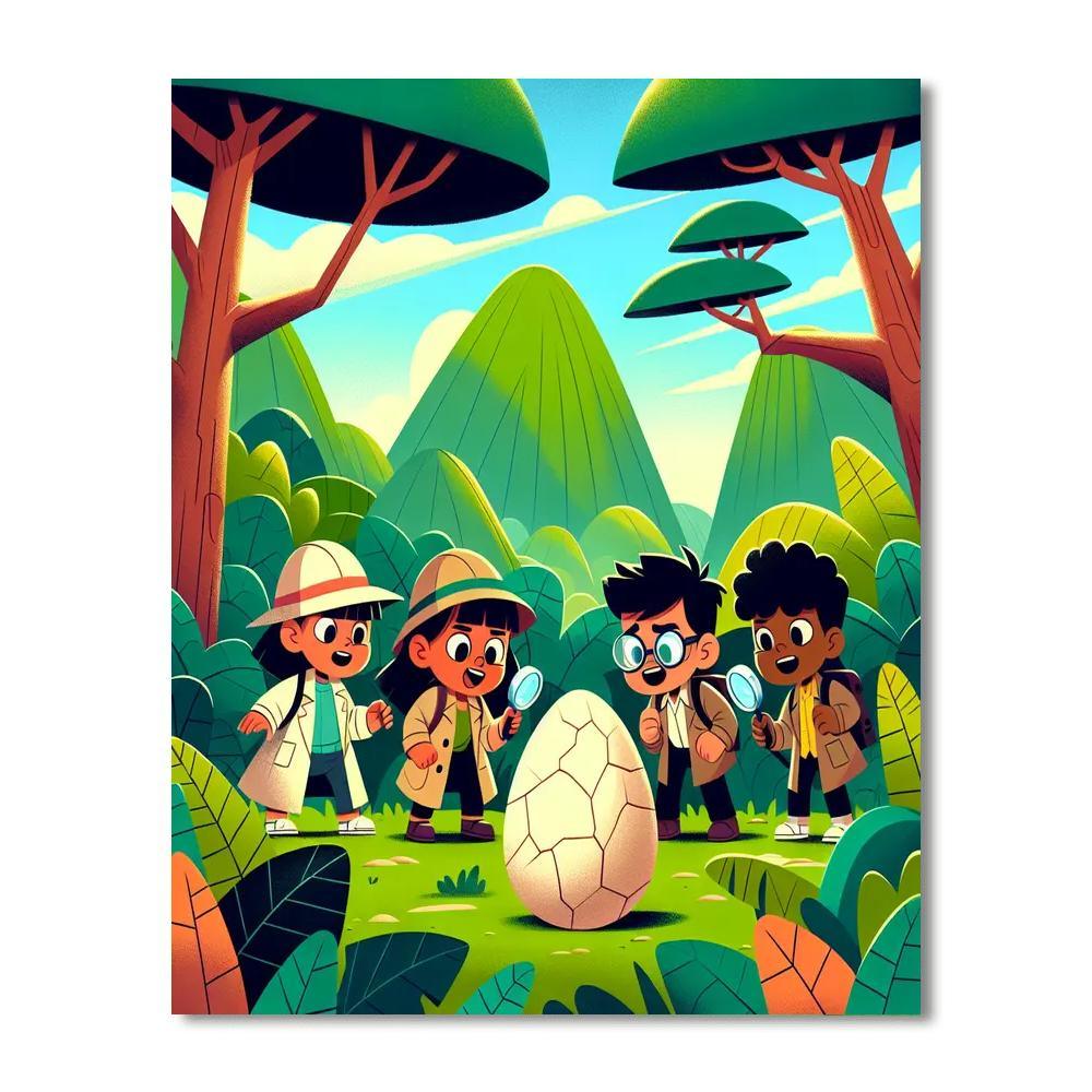 Dinosaur Detective Adventure Paint By Color