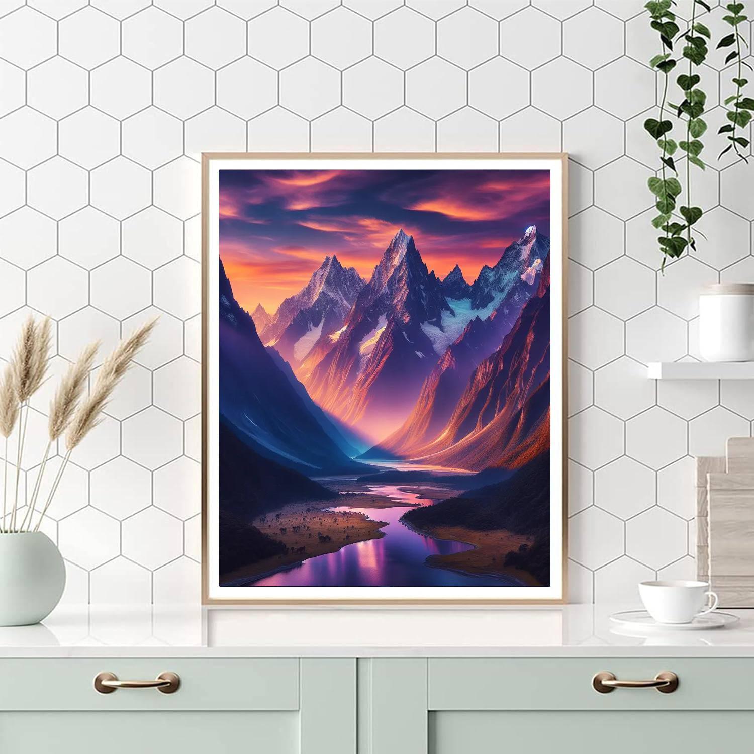 Majestic Mountain Heights Paint By Number