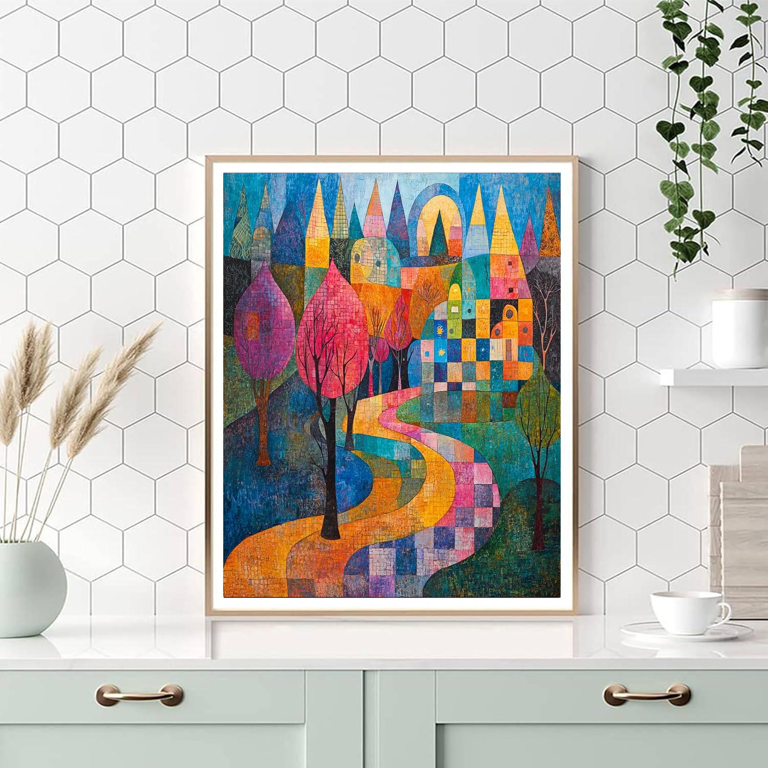 Paul Klee Inspired Colorful Expressions  Number Painting