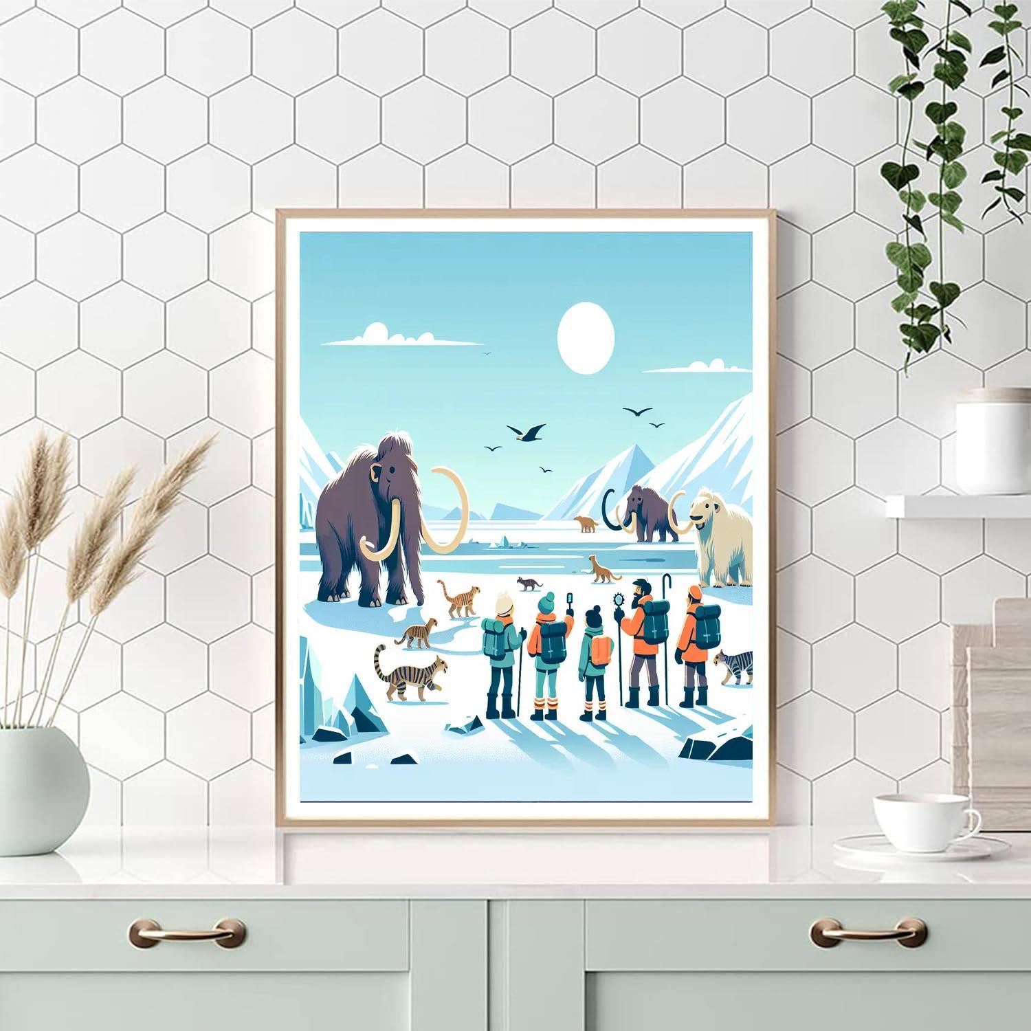 Ice Age Discovery Painting By Numbers Kit