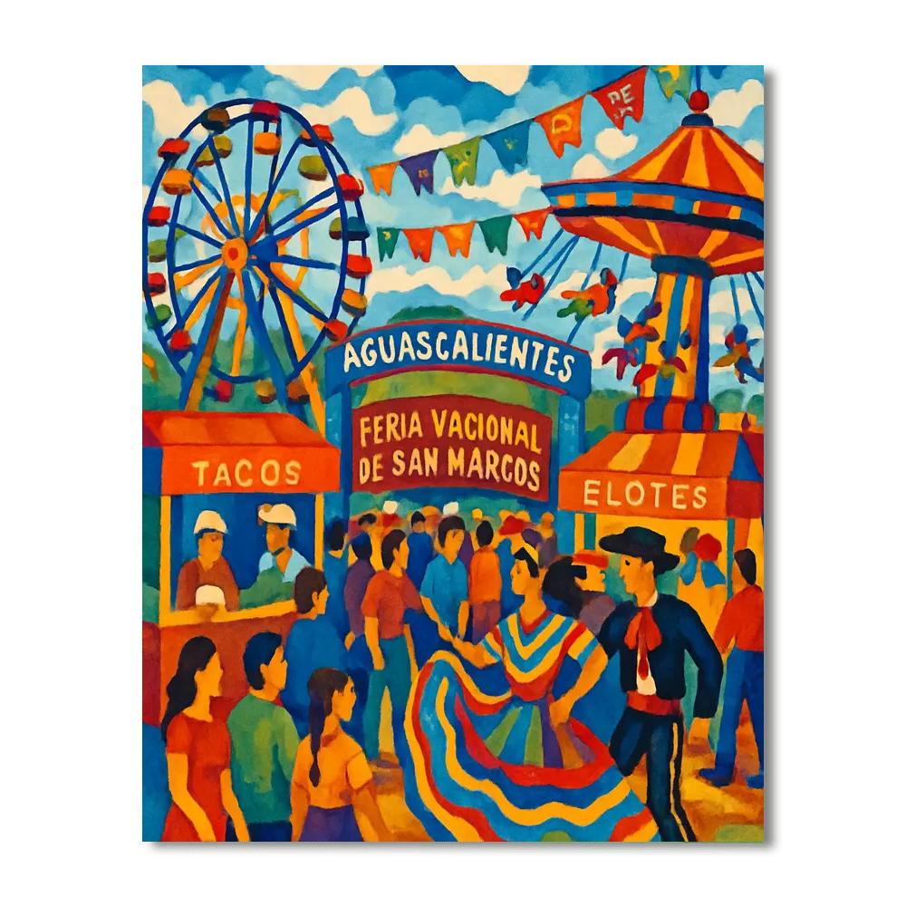 Feria Nacional De San Marcos - Aguascalientes Number Painting