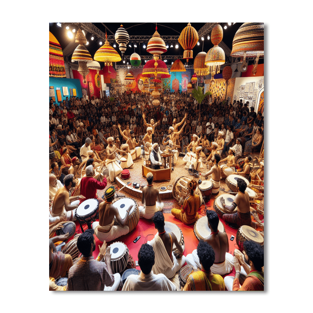 International Festival Of Music And Dance - India DIY Paint By Numbers