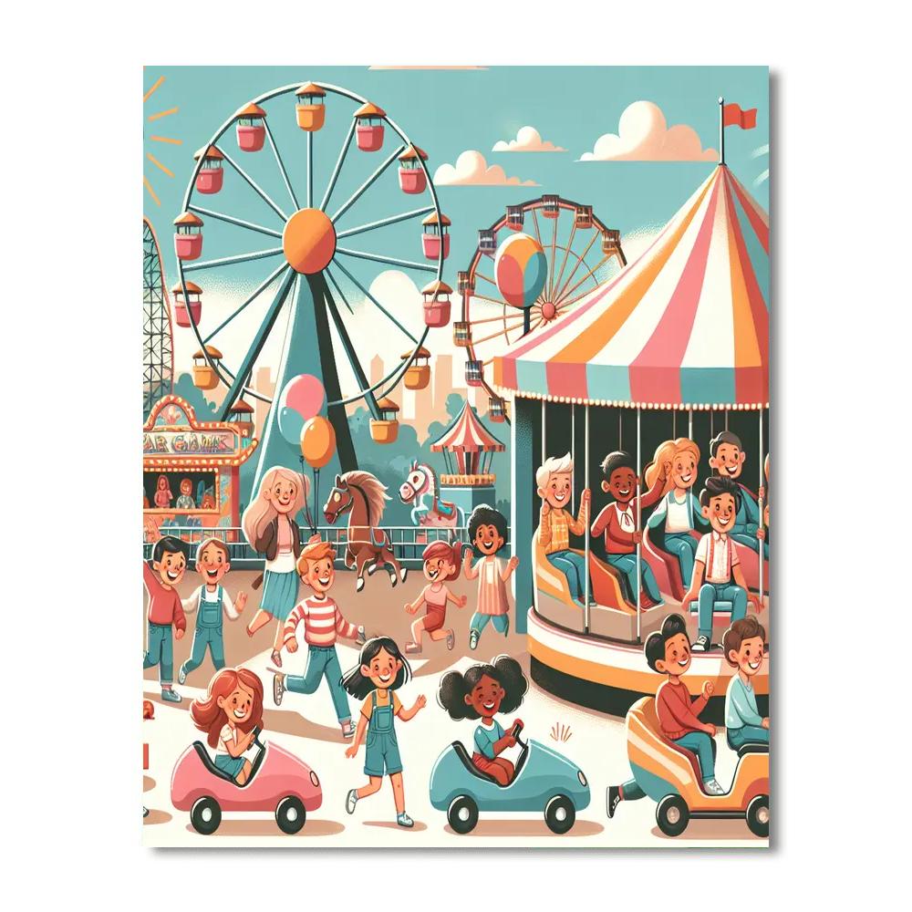 Amazing Adventure Park Painting By Numbers Kit