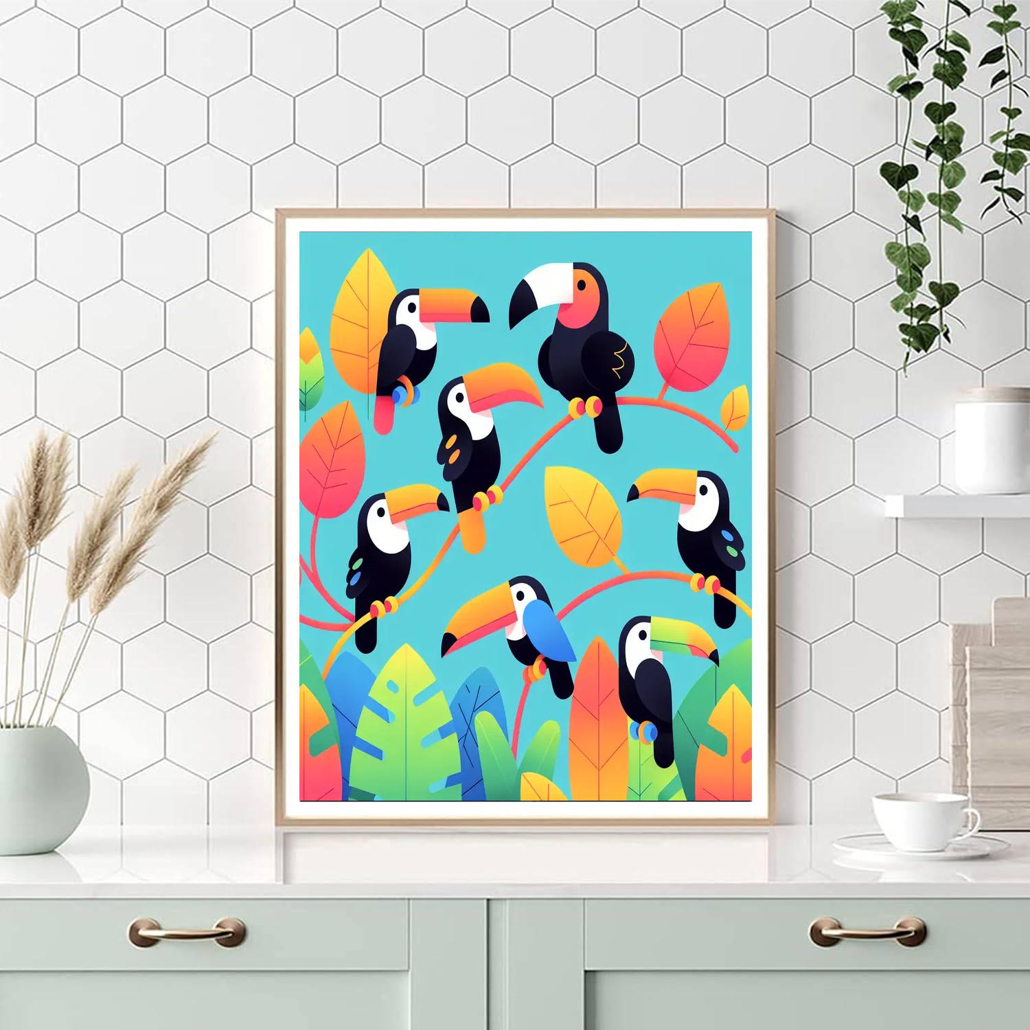 Tropical Toucan Talk Paint By Numbers