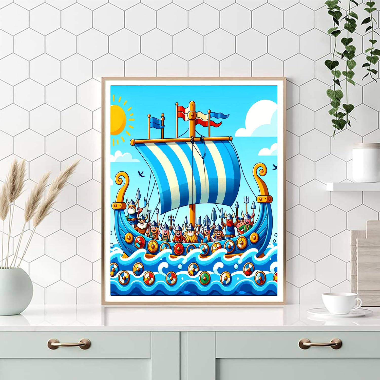 Vibrant Viking Voyage Paint By Color