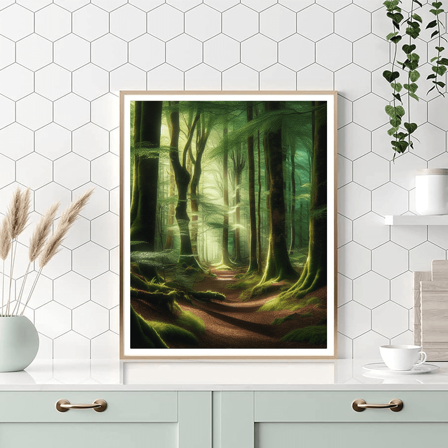 Forest Pathway Adventure Paint By Numbers Art