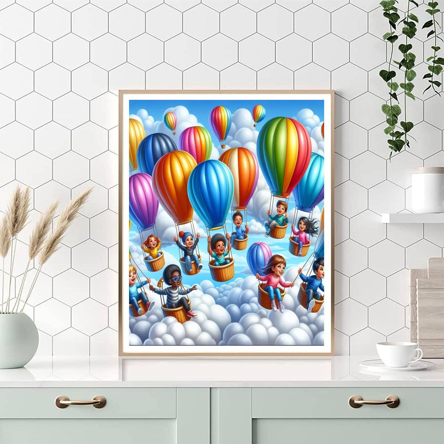 Adventurous Cloud Explorers Paint By Numbers Art