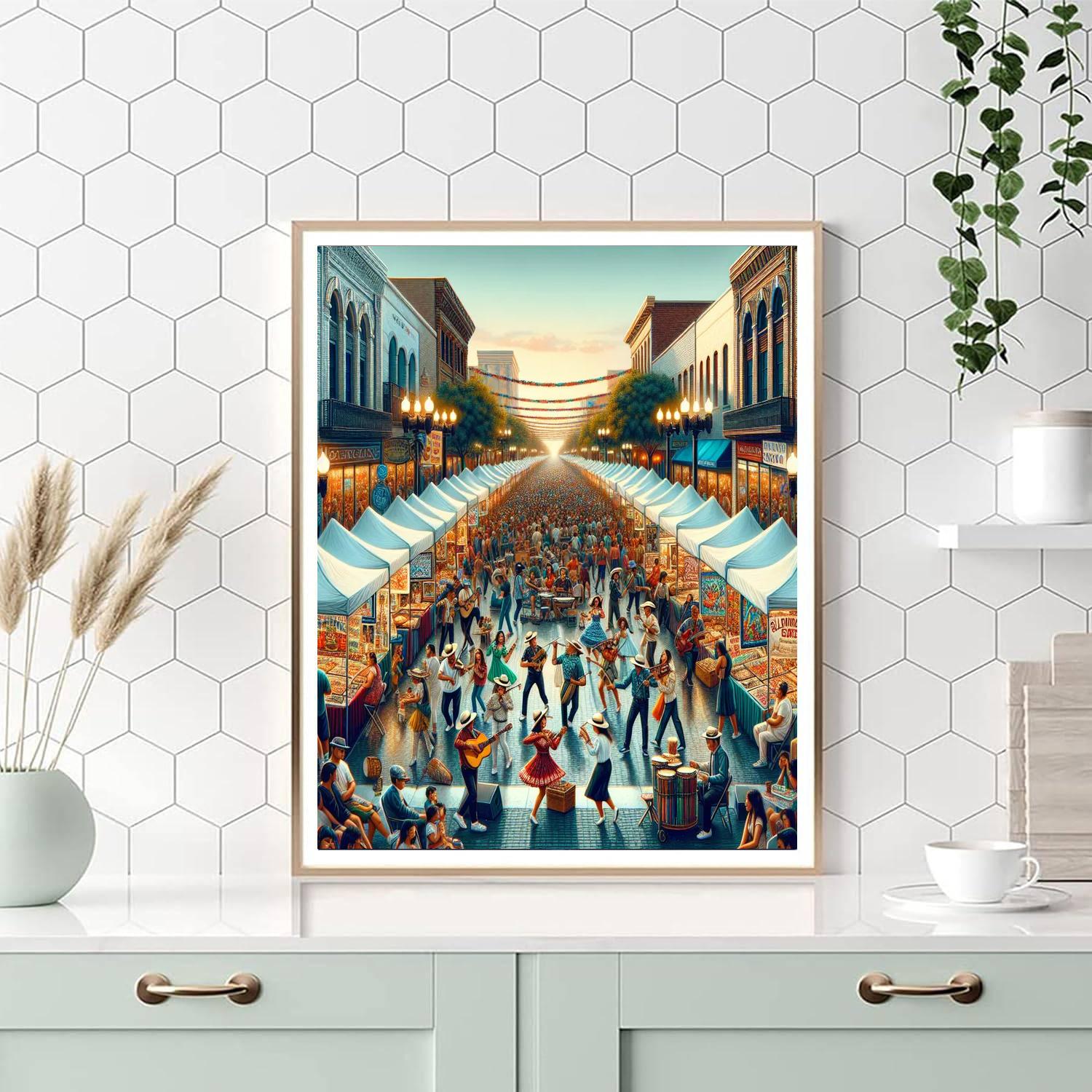 Bourbon Street Fest Painting Number Kit