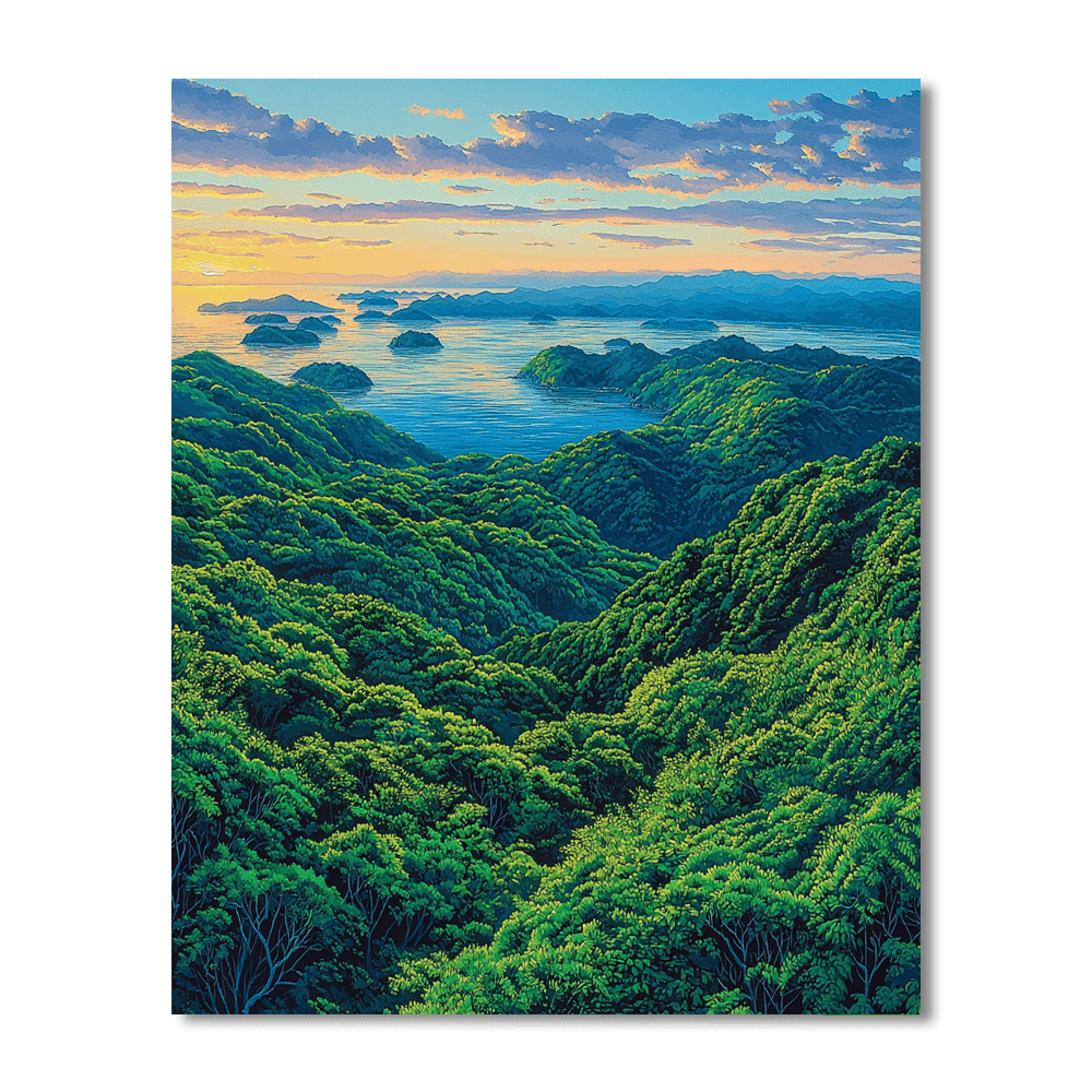 Tamatorizaki Observation Point - Ishigaki Numbered Painting Kits