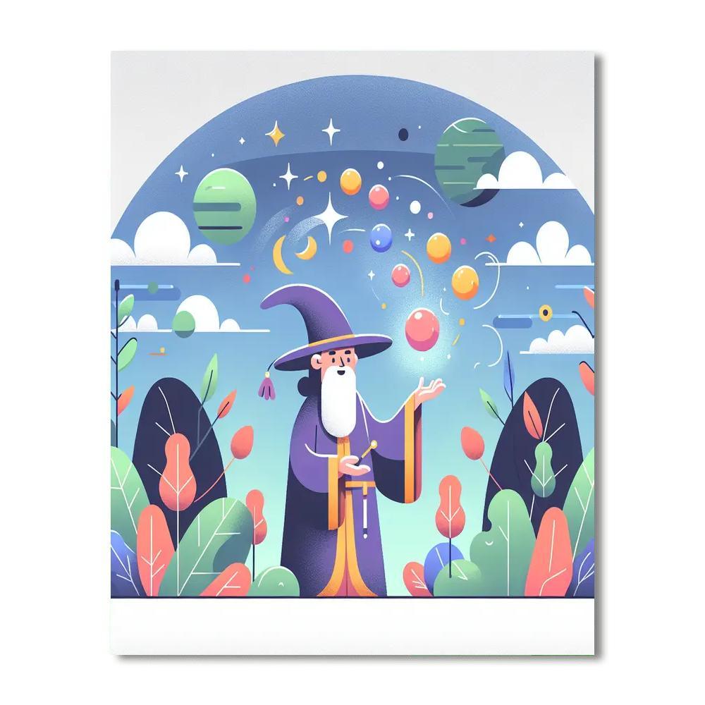 Whimsical Wizardry DIY Paint By Numbers