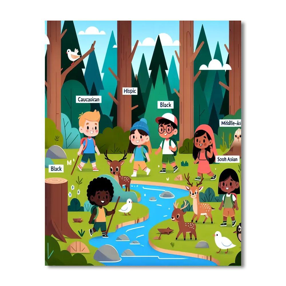 The Great Forest Adventure Painting By Numbers Kit