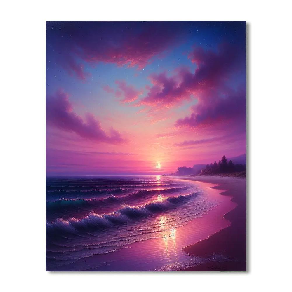 Twilight Beach Serenity Paint By Numbers