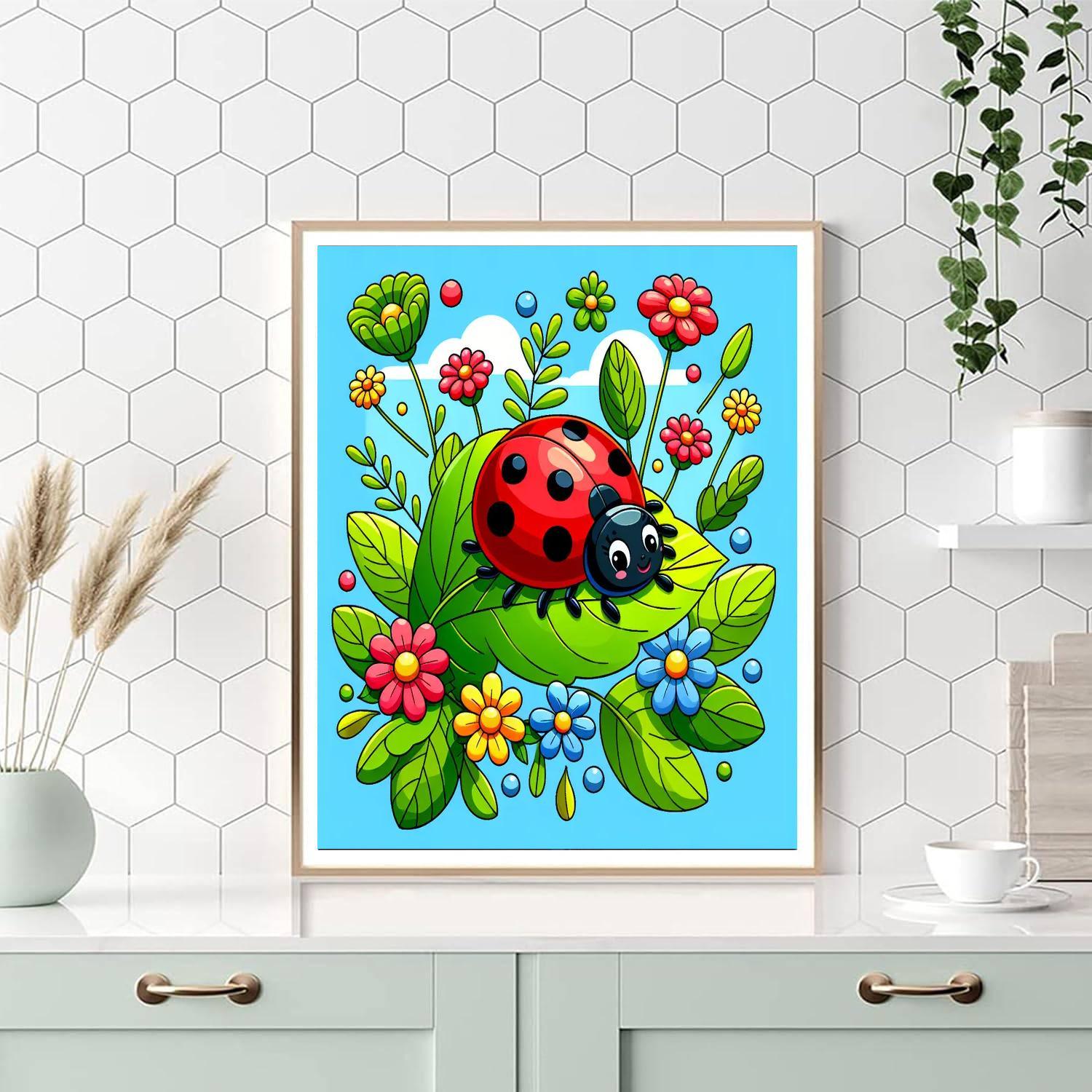 Happy Ladybug Adventure Paint By Numbers Kits