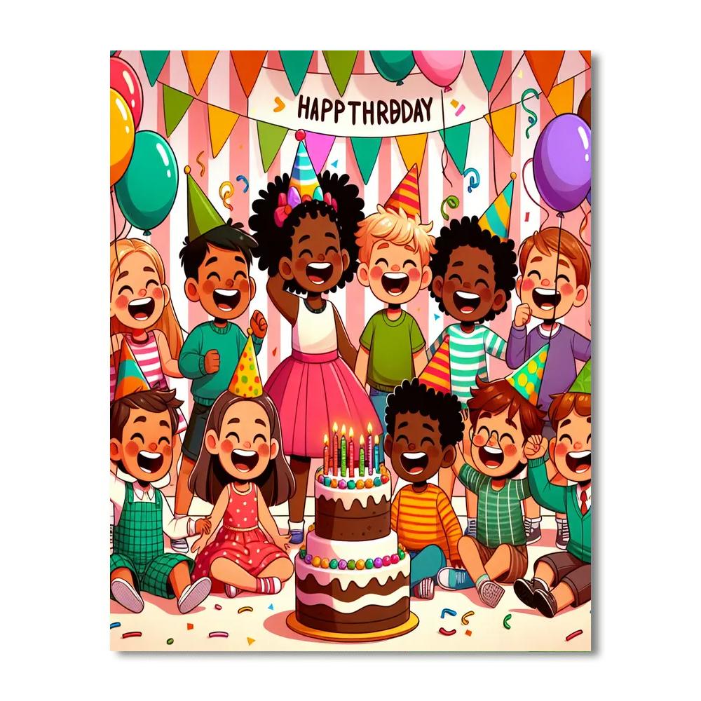 Giggle Party Painting Number Kit