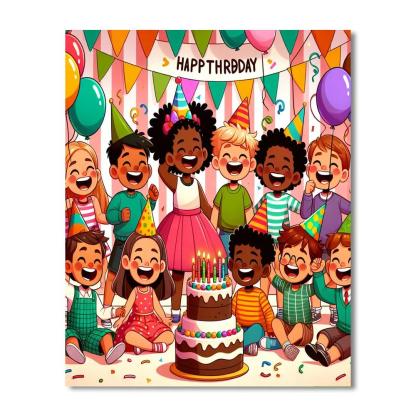 Giggle Party Painting Number Kit