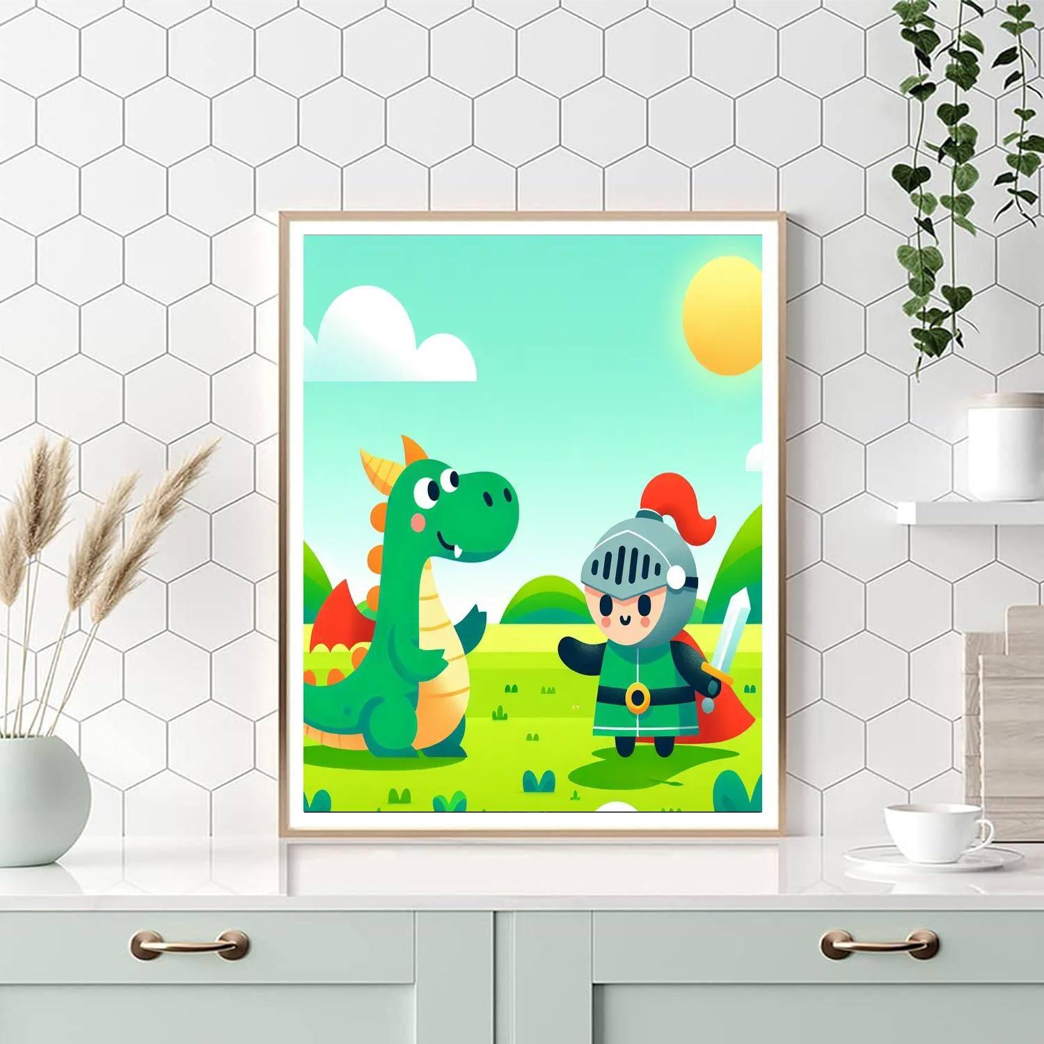 Dragon Kingdom Quest DIY Paint By Numbers