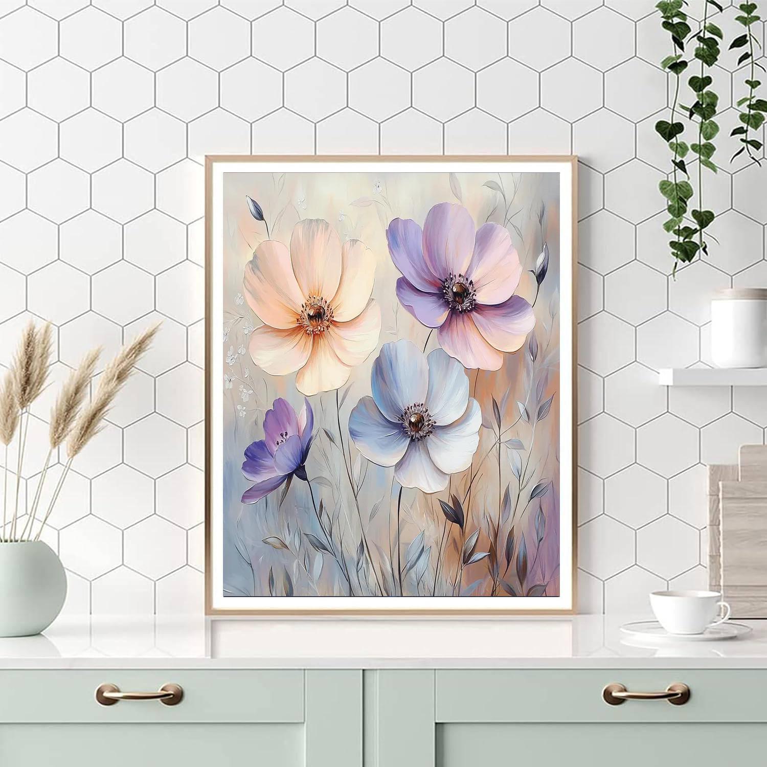 Leonardo Da Vinci Inspired Whispering Petals: Nature's Harmony  Paint By Numbers Art