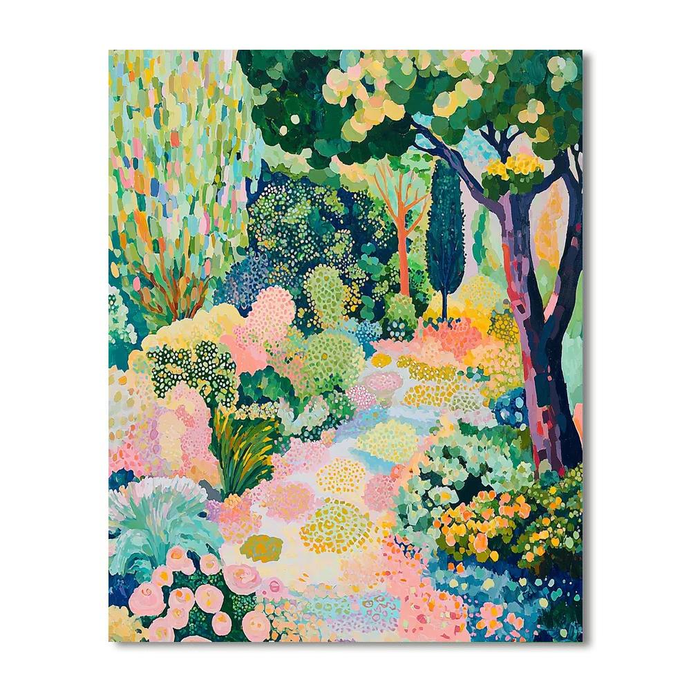 Paul Cézanne Inspired Fractal Garden  Painting By Numbers Kit