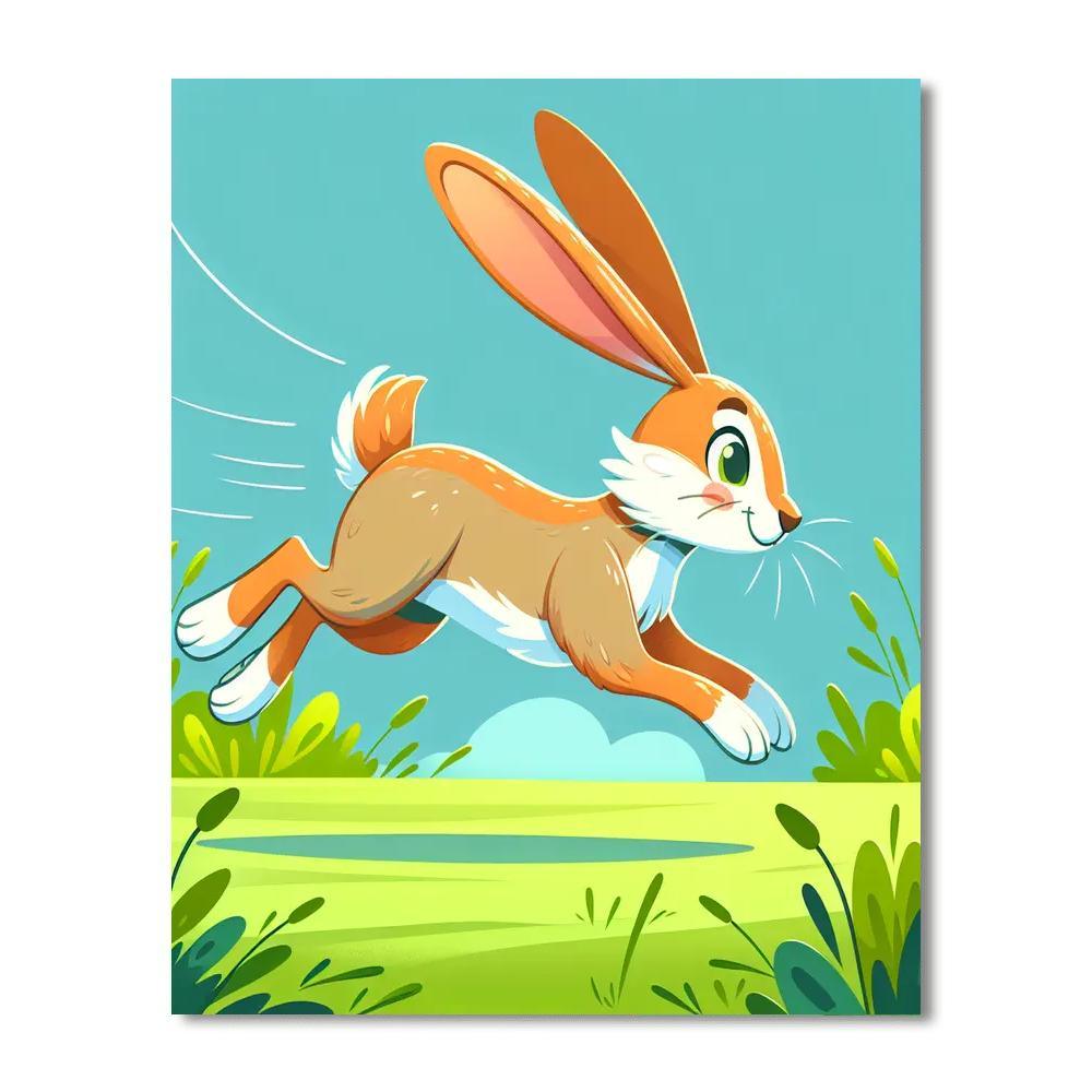 Hopping Hare Painting By Numbers Kit