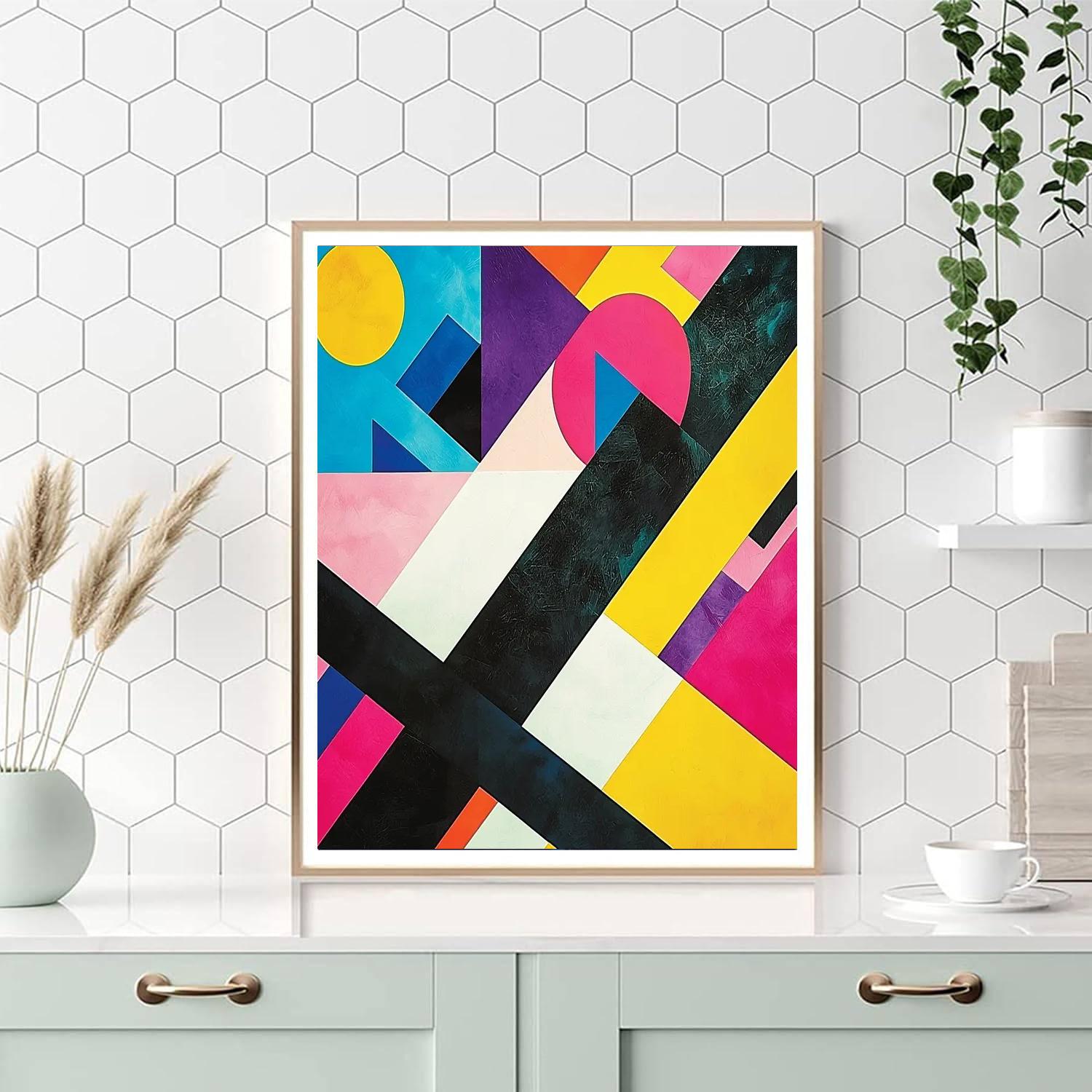 Kazimir Malevich Inspired Dynamic Interaction  Paint By Color