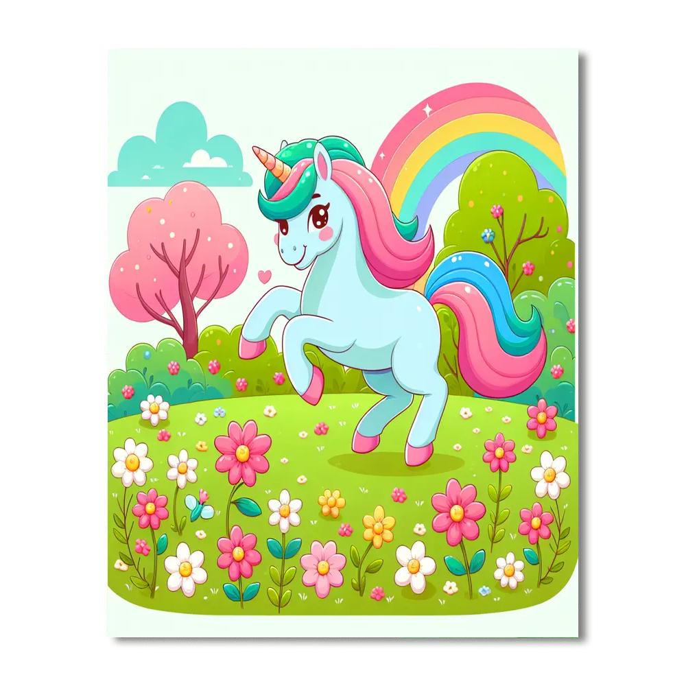Fantasy Unicorn World Paint By Numbers Art