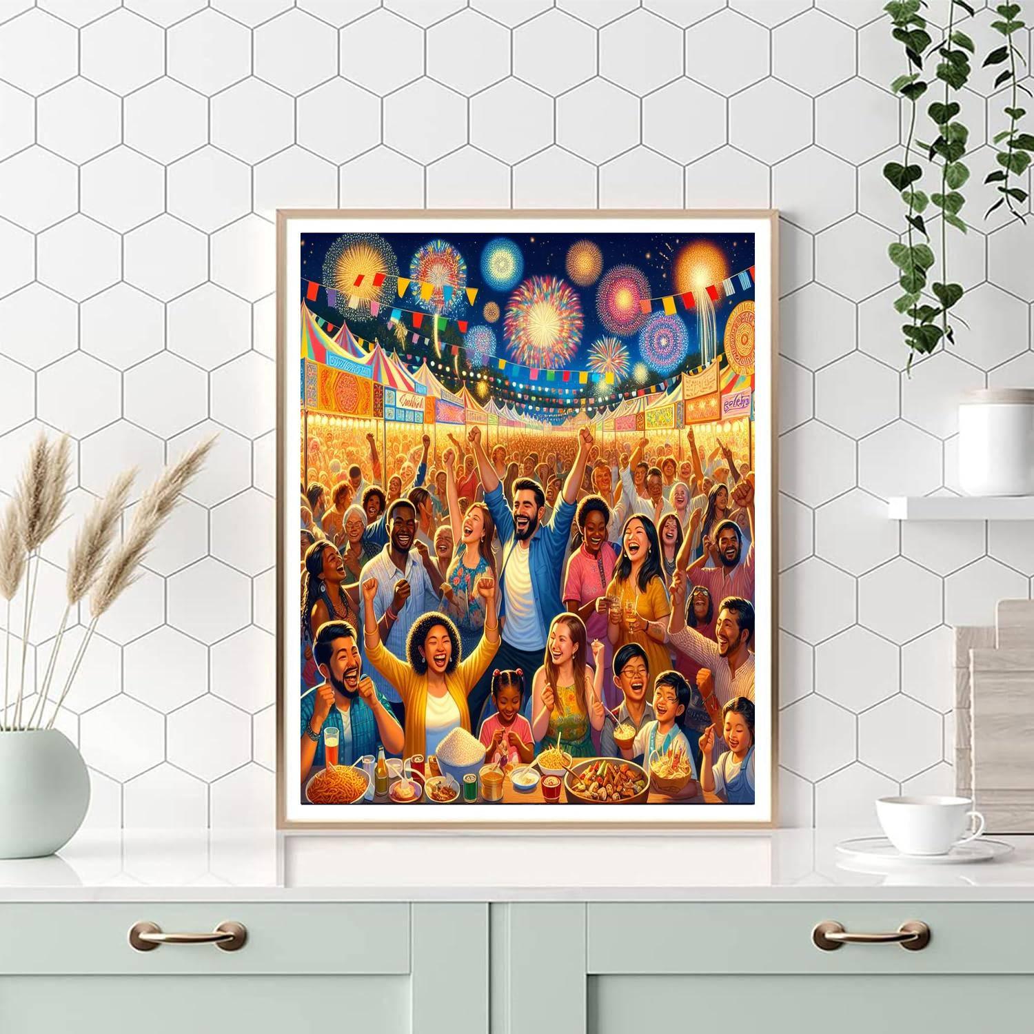 Euphoric Festival Atmosphere DIY Paint By Numbers