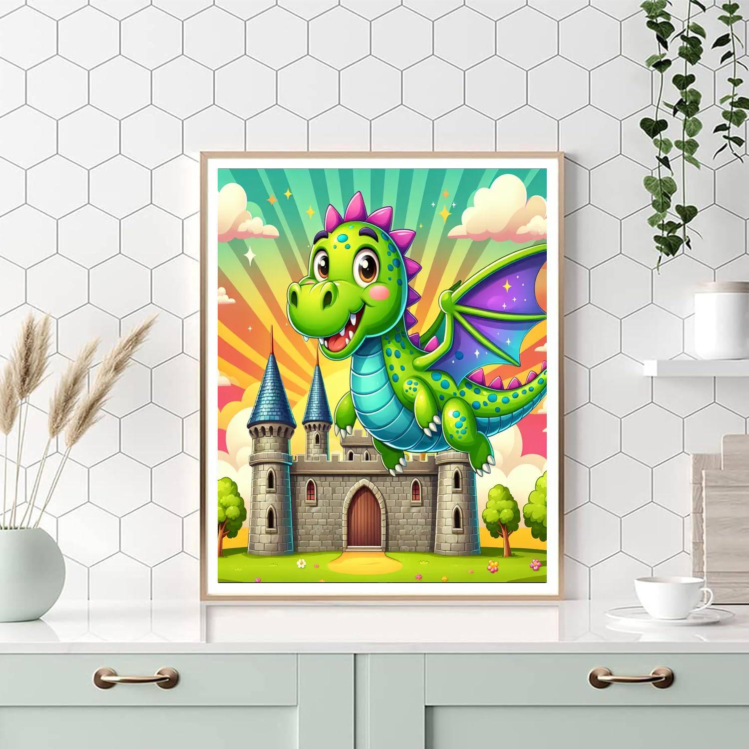 Fun-loving Dragon Paint By Color