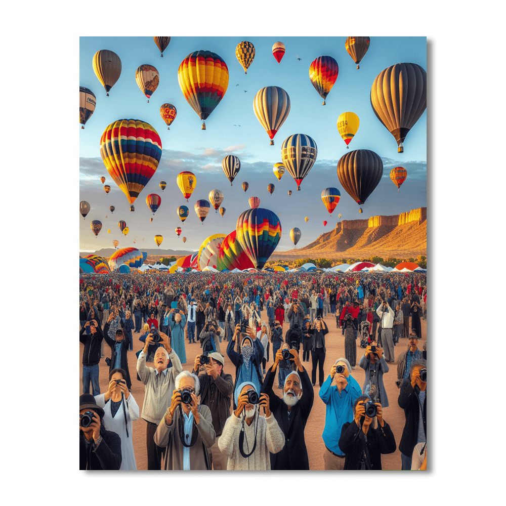 Albuquerque Balloon Fiesta - Albuquerque Paint By Numbers Art