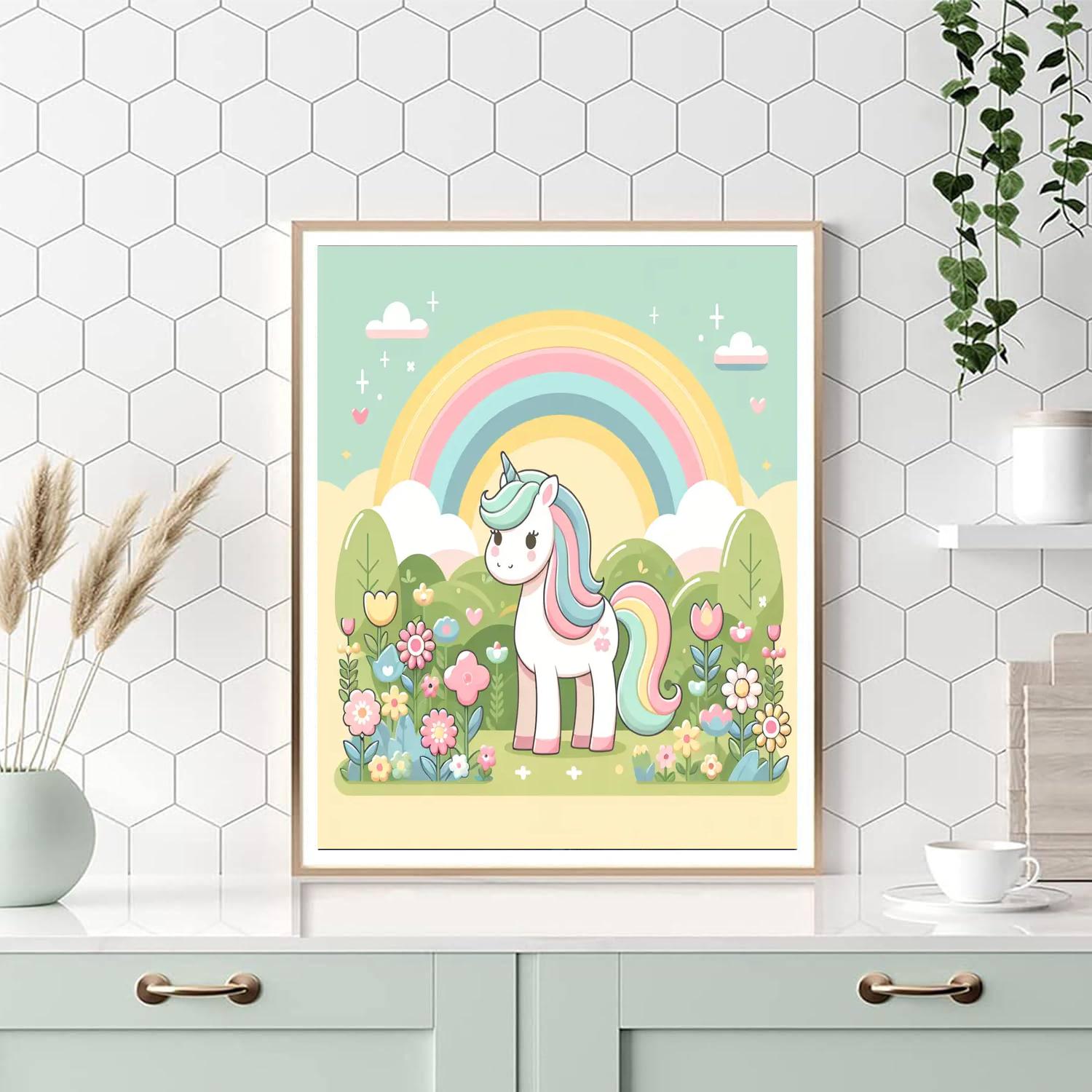 Princess Unicorn's Rainbow Garden Paint By Numbers Kits