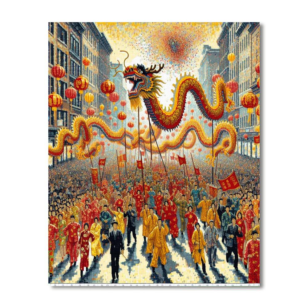 Chinese New Year Parade - China Paint By Number