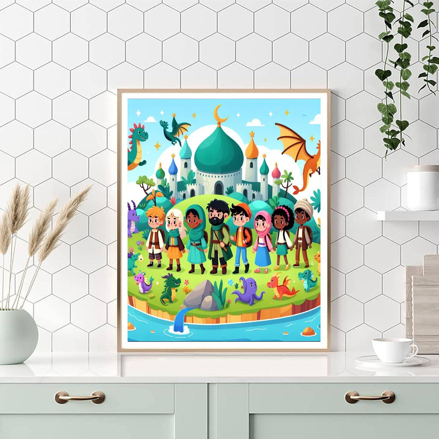 Mythical Island Exploration Paint By Color
