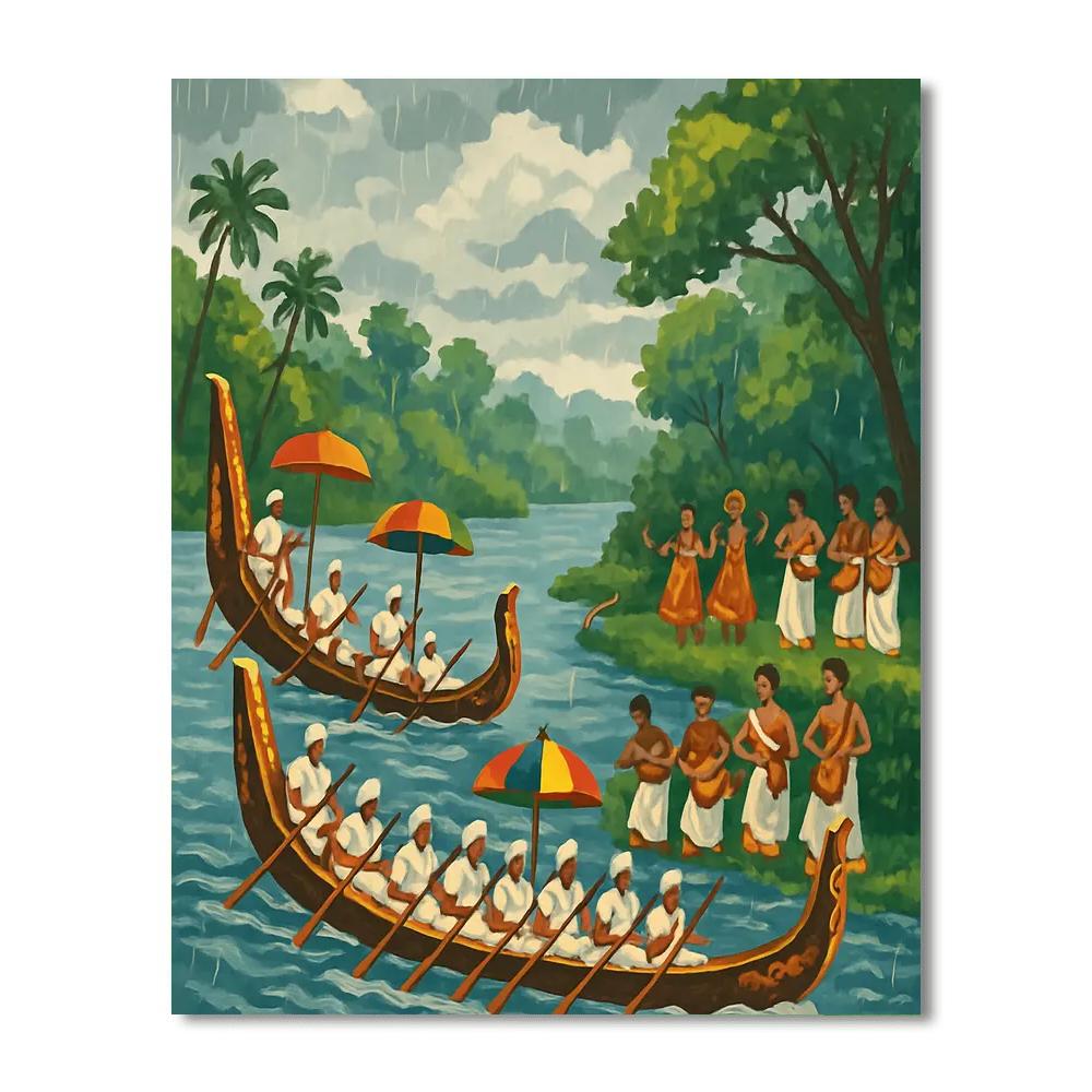 Monsoon Carnival - India Paint By Numbers Kits