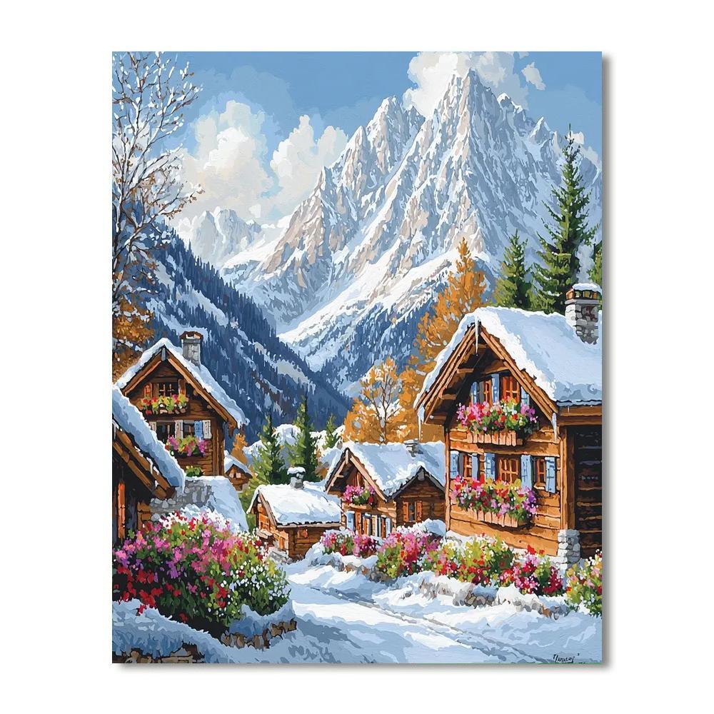 Wengen - Switzerland Numbered Painting Kits