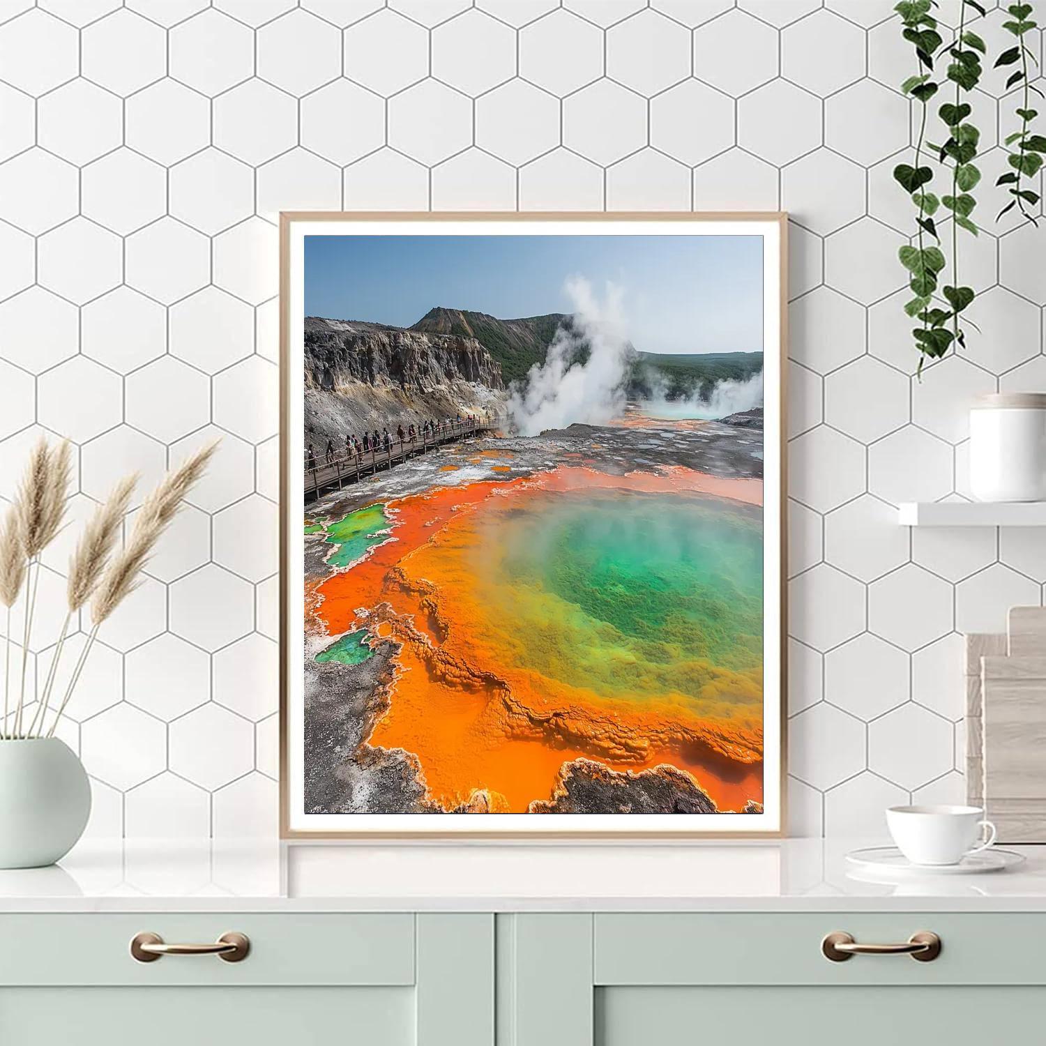 Wai-o-tapu Thermal Wonderland - New Zealand Numbered Painting Kits
