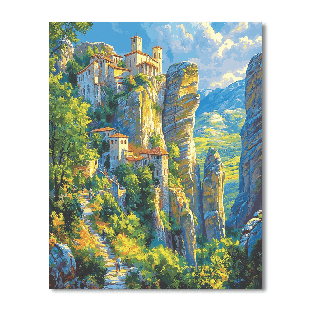 Meteora Monasteries Numbered Painting Kits