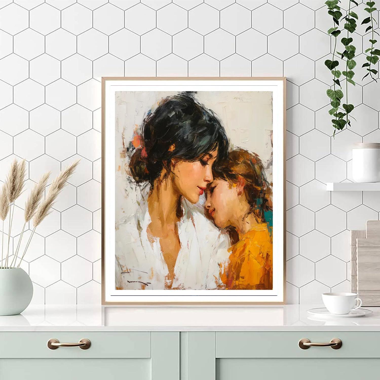 Warmth Of A Mother's Hug DIY Paint By Numbers