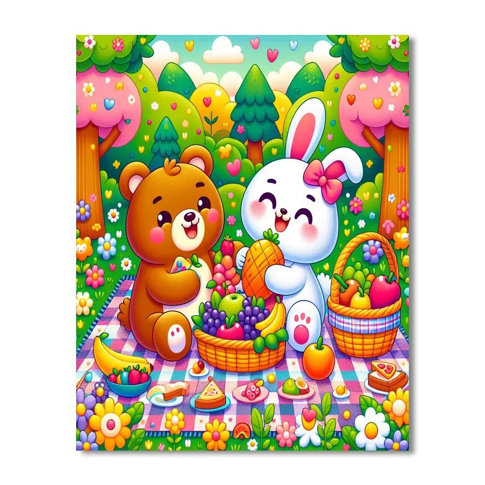 Sweet Garden Picnic Paint By Numbers