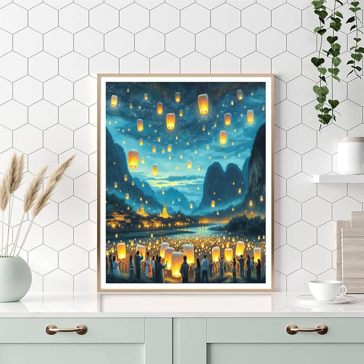 Pingxi Lantern Festival - Taipei Number Painting