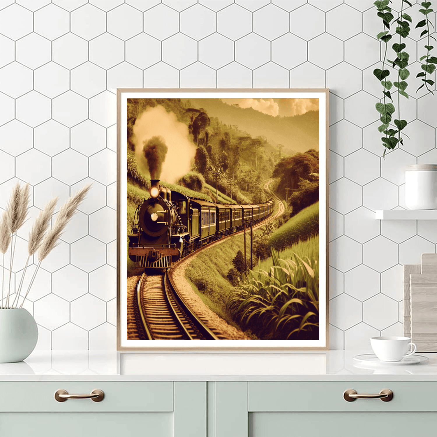 Vintage Railway Adventure Number Painting